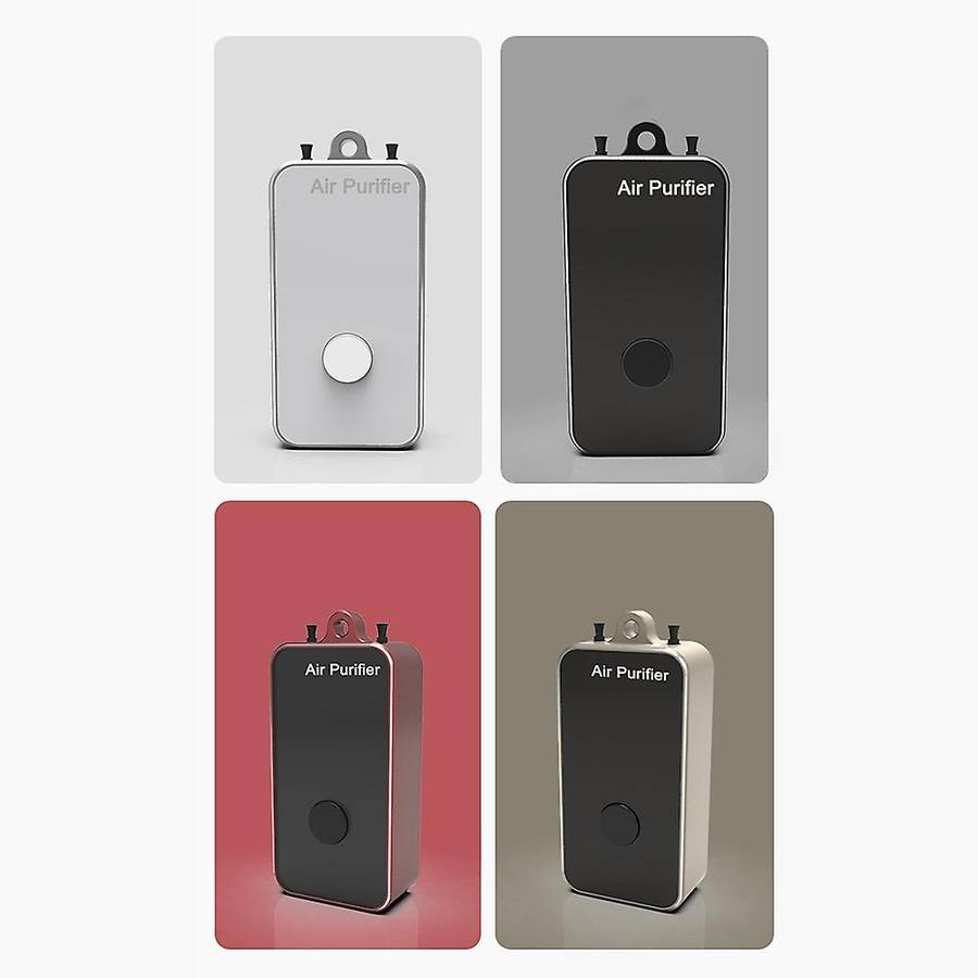 2 Pcs Wearable Air Purifier Portable Negative Ion Purifying for Car A