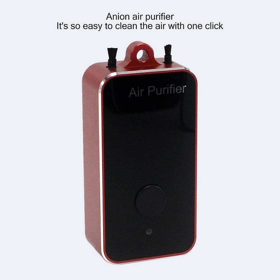 2 Pcs Wearable Air Purifier Portable Negative Ion Purifying for Car A