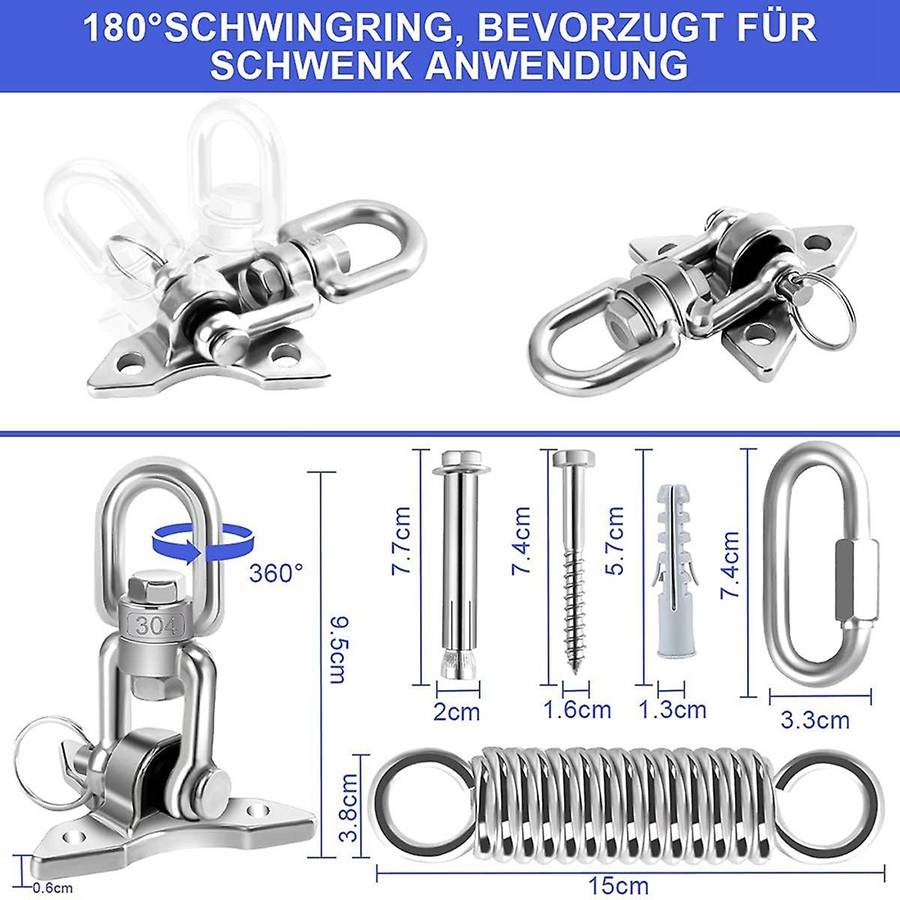 Ceiling Hook Hanging Chair Triple-cornered Swing Spring 600kg