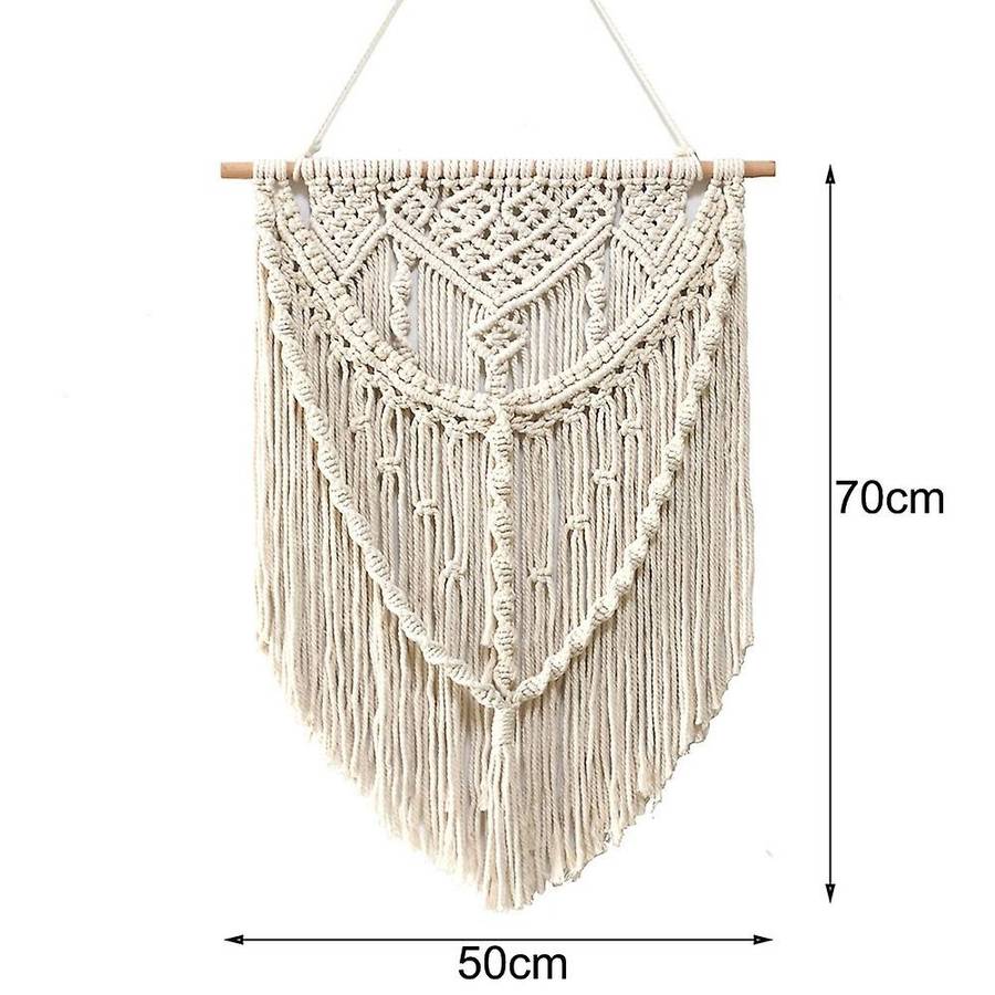 Macrame Wall Hanging Tapestry Wall Decor Boho Chic Handmade Cotton
