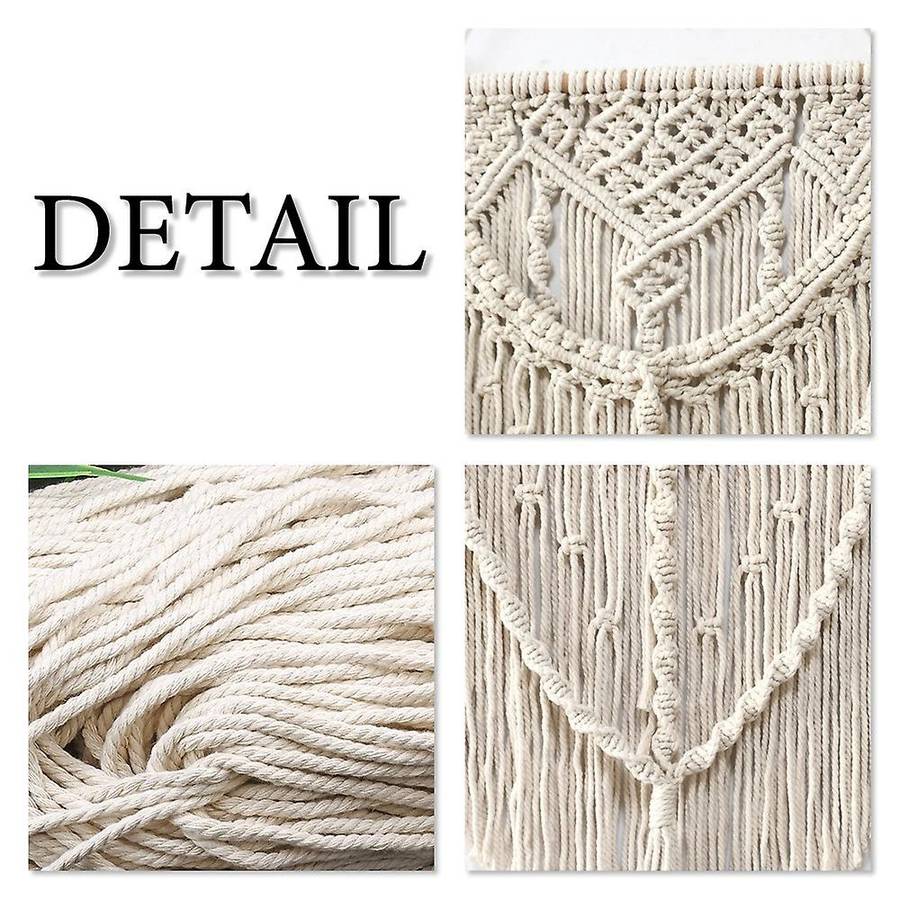 Macrame Wall Hanging Tapestry Wall Decor Boho Chic Handmade Cotton