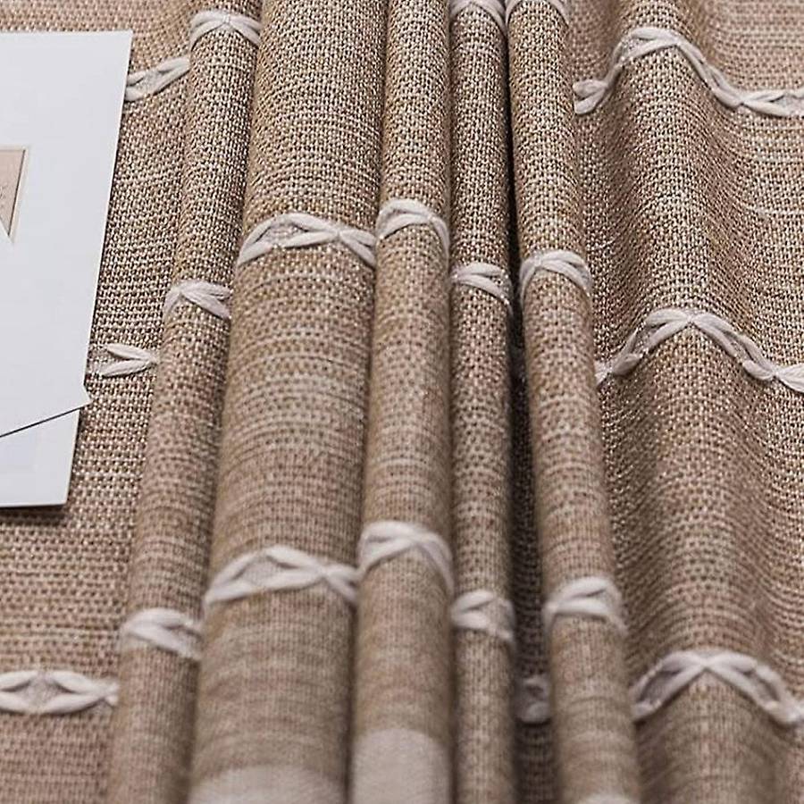 Rustic Lattice Tablecloth Cotton Linen Waterproof for Kitchen Dining