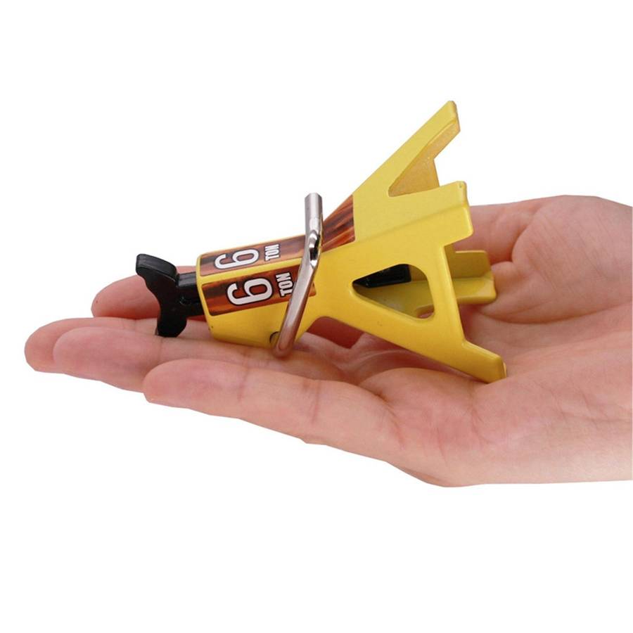Metal Jack Stands 6 Ton Height Adjustable for 1/10 Rc Scx10-yellow