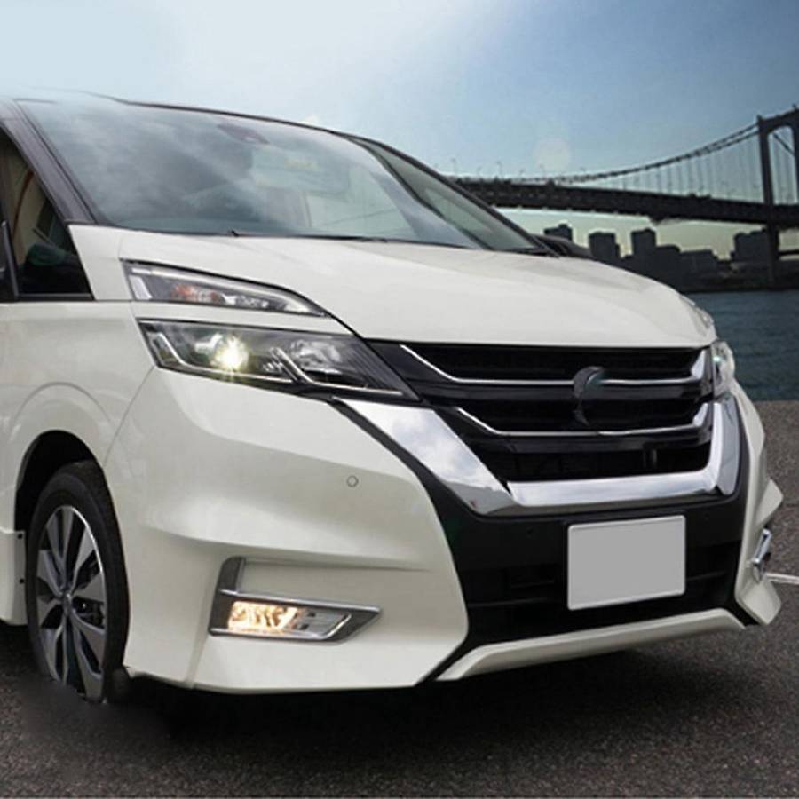 For Nissan Serena C27 2017 2018 2019 Abs Chrome Front Fog Light Lamp