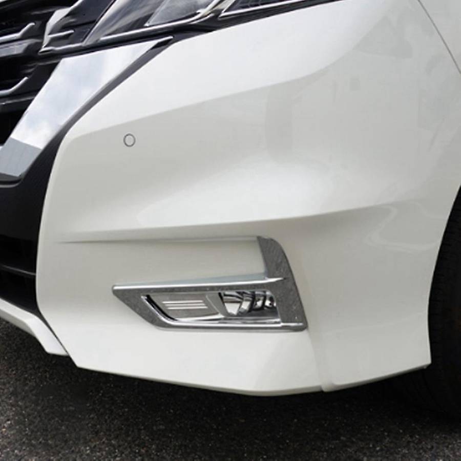For Nissan Serena C27 2017 2018 2019 Abs Chrome Front Fog Light Lamp