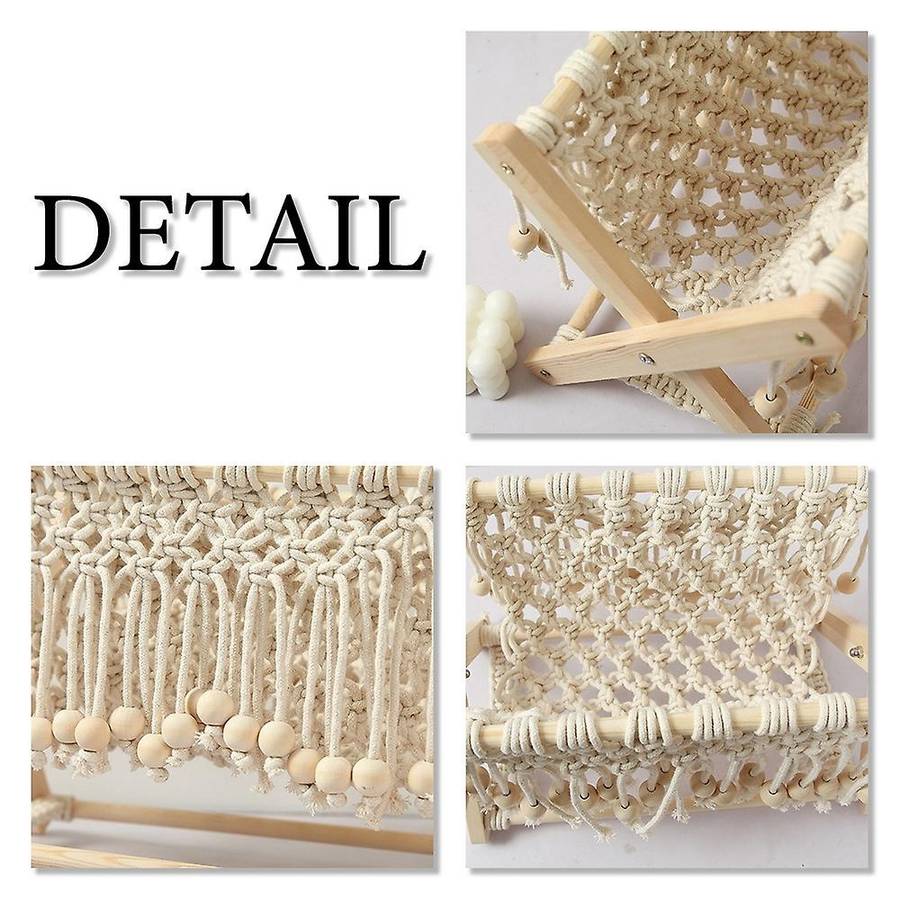 Macrame Magazine Rack Boho Magazine Holder Storage Standing Basket