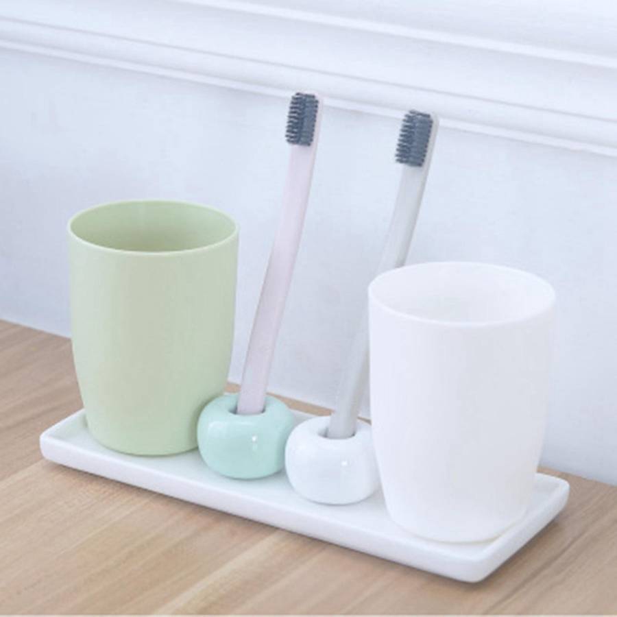 Rectangular Ceramic Tray Plate White Porcelain Plate Mouthwash Tray