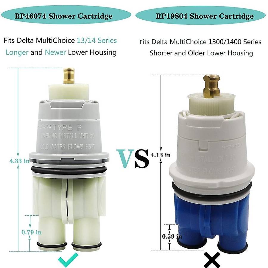 Rp46074 Shower Valve Cartridge Assembly Compatible for Delta