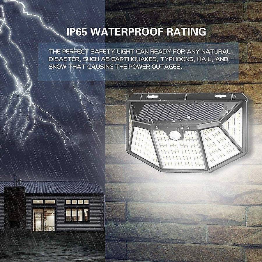 Outdoor Solar Security Lights, Solar Powered Lights 270 Wide Angle