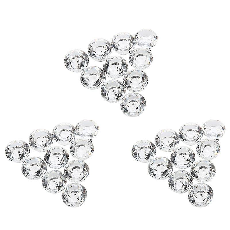30pcs 30mm Diamond Crystal Glass Door Drawer Cabinet Furniture Handle