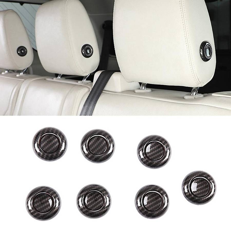 Car Seat Headrest Adjustment Button Cover Trim Sticker,a