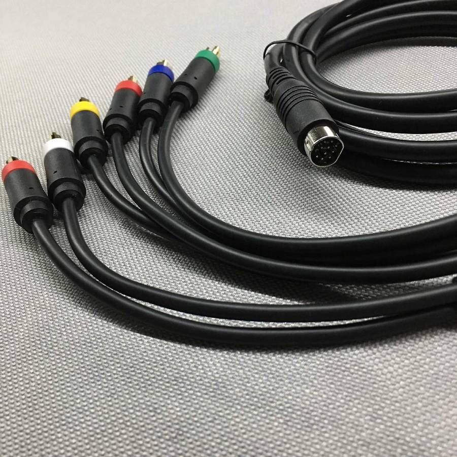 Rgbs Color Monitor Special Line Sega Saturn, Composite Cable