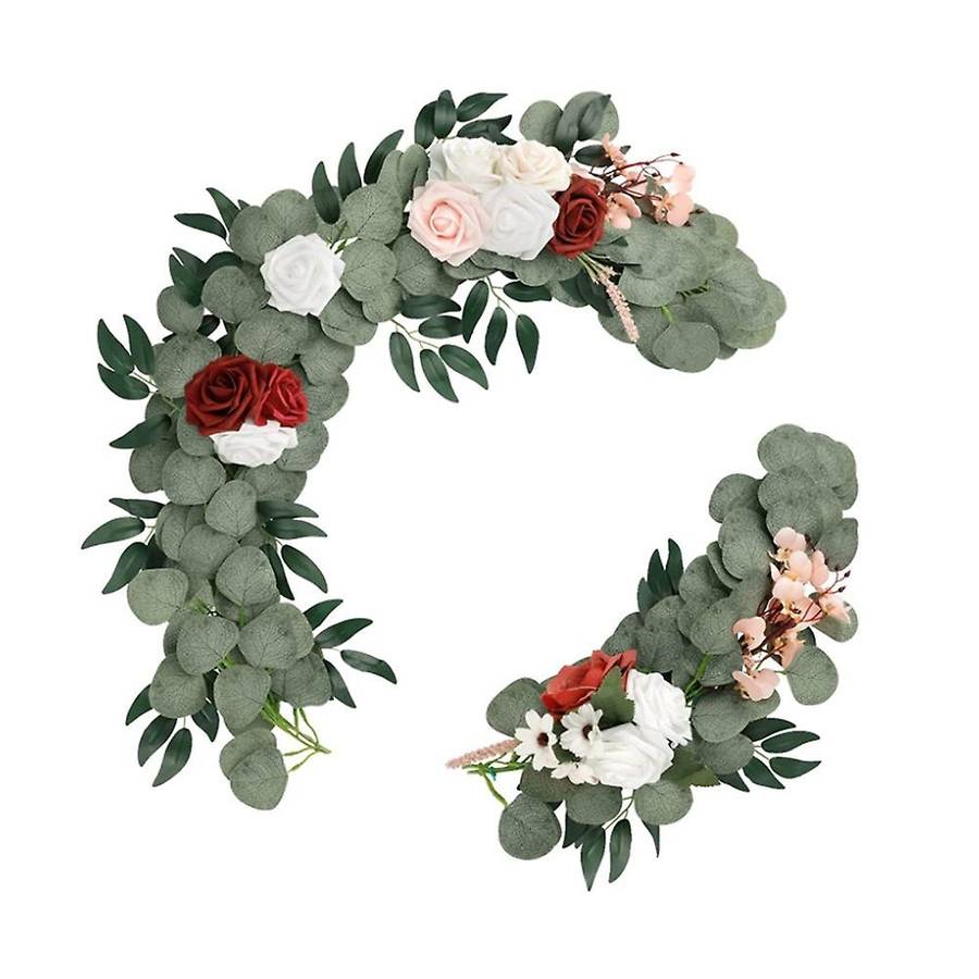 2pcs Artificial Wedding Arch Flower Background Arrangement