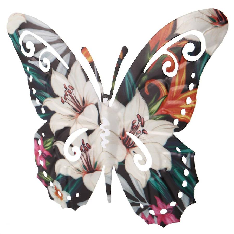 4pcs Metal Butterfly Wall Art Decor Sculpture Indoor Outdoor Ornament