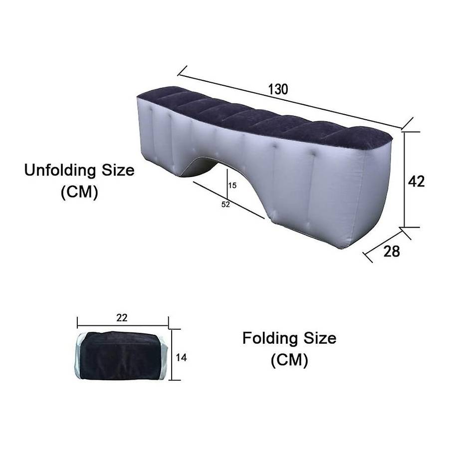 Car Inflatable Mattress Split Body Travel Back Seat Air Bed Cushion