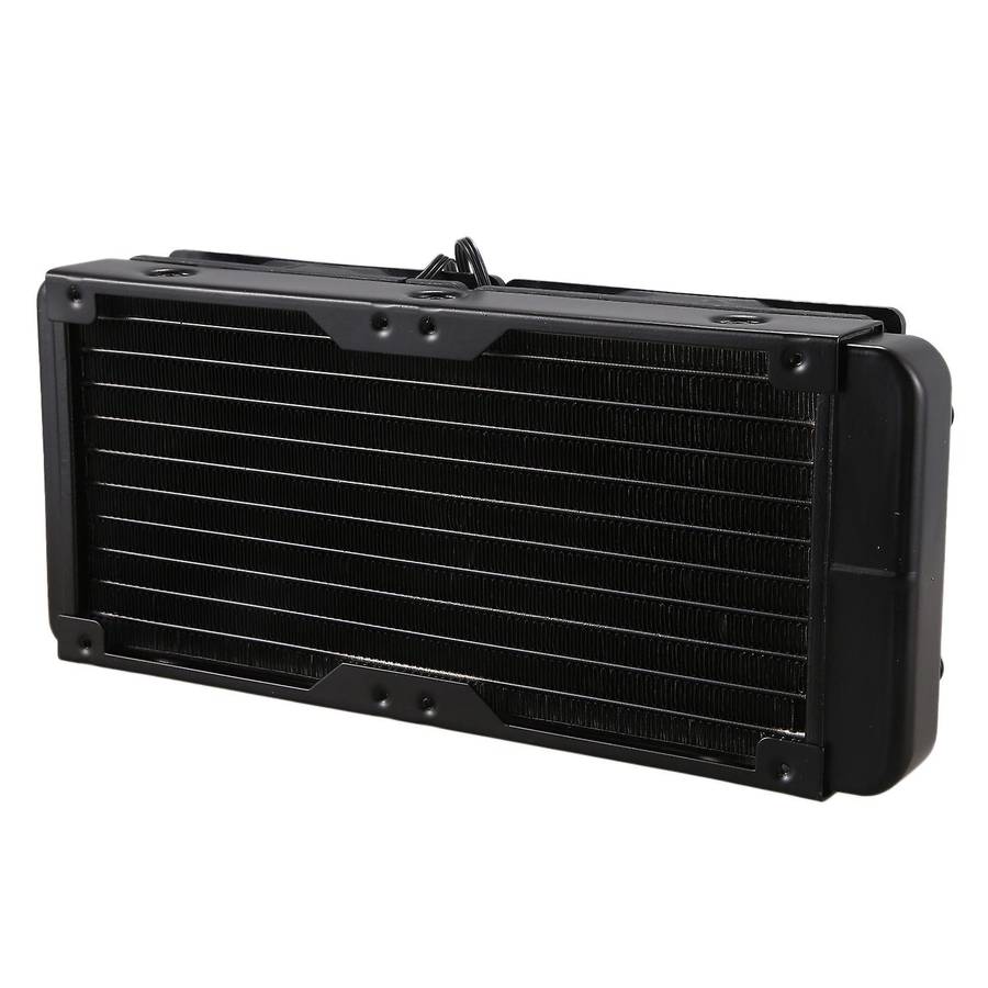 Aluminum 240mm 10 Pipe Water Cooling Row Heat Exchanger Radiator