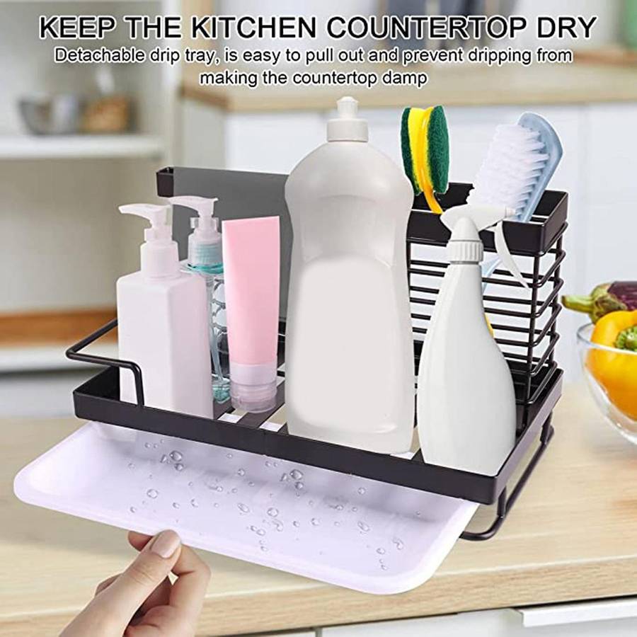 Kitchen Sink Caddy Organizer, Sponge Holder for Kitchen Sink
