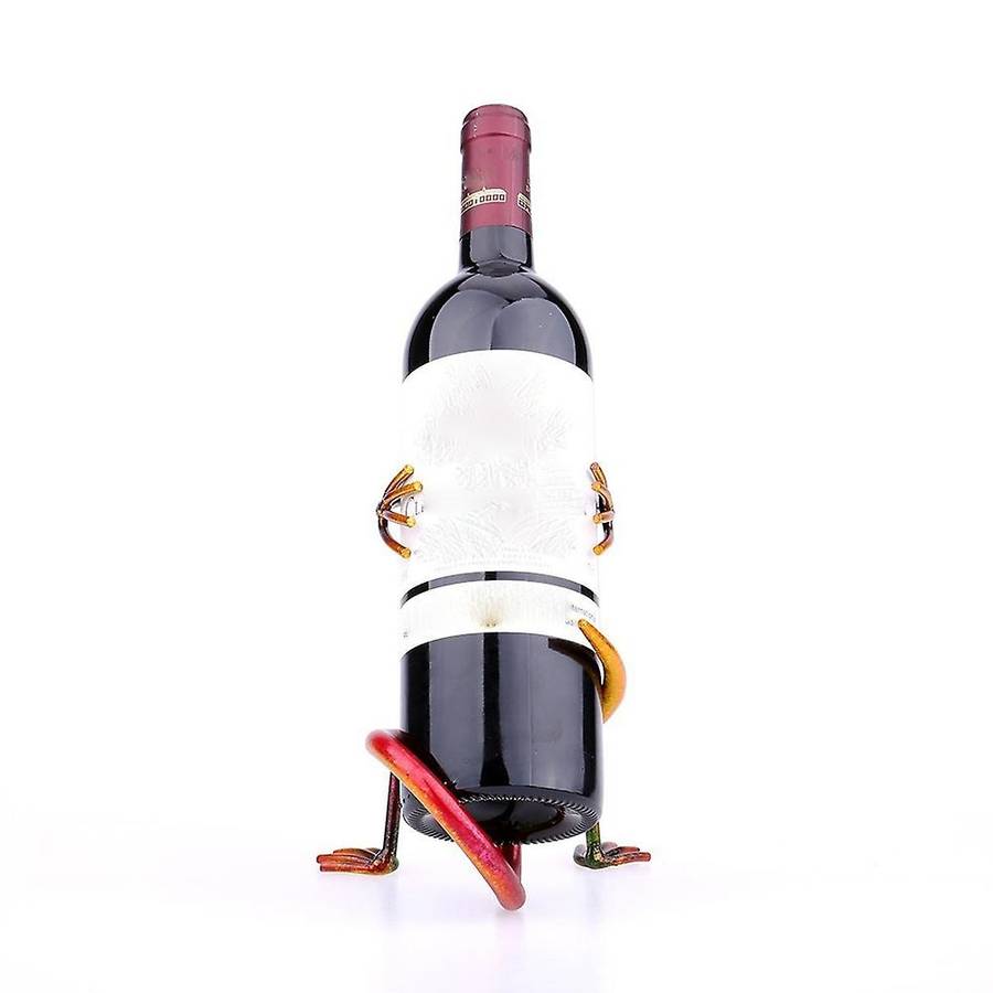 Wine Holder Practical Iron Sculpture Gecko Figurines Home Decoration