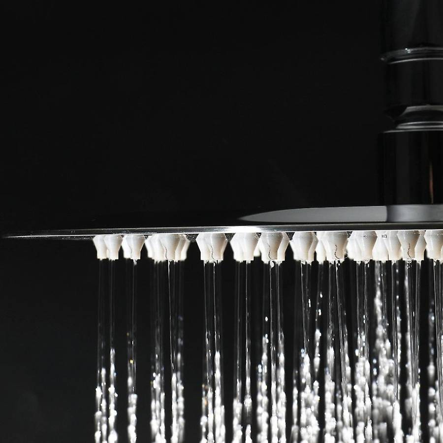 Round Stainless Steel Shower Head Rainfall Shower Chrome 200x200mm
