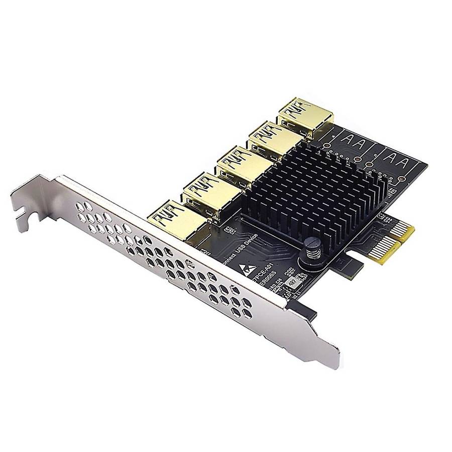 Pci-e to Pci-e Adapter 1 Turn 5 Pci-express Slot for Btc Mining
