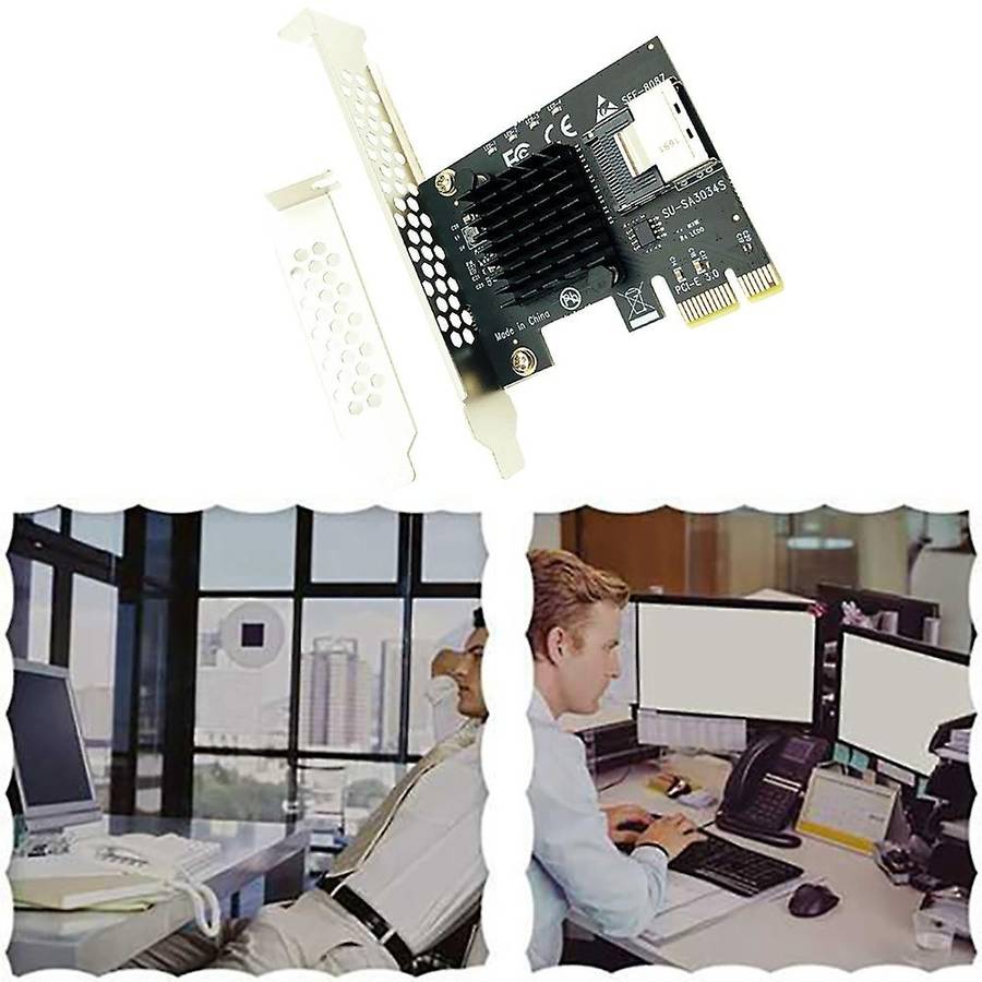 Pcie Riser Card Pcie 1x to Sas Sff-8087 Hard Drive for Chia Mining