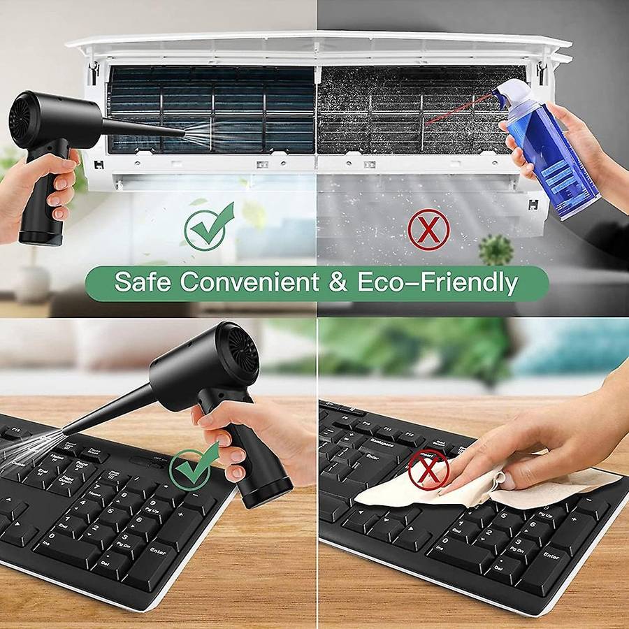 Cordless Air Duster,multi-use Portable Replaces Compressed Air Cans A
