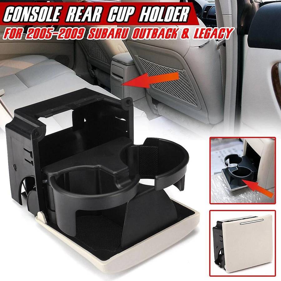 Car Rear Console Drink Cup Holder for Subaru Outback Legacy 2005-2009
