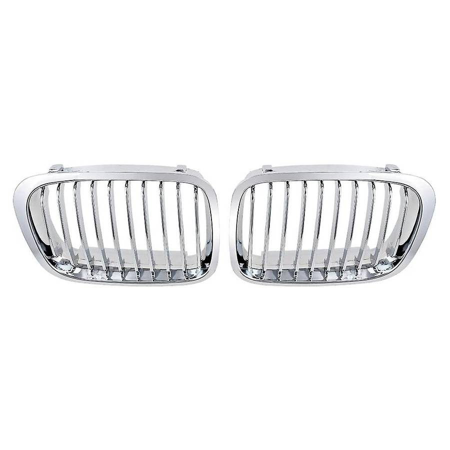 2x Chrome Front Hood Grill for Bmw 1998-2001 E46 320i 323i 325i 328i
