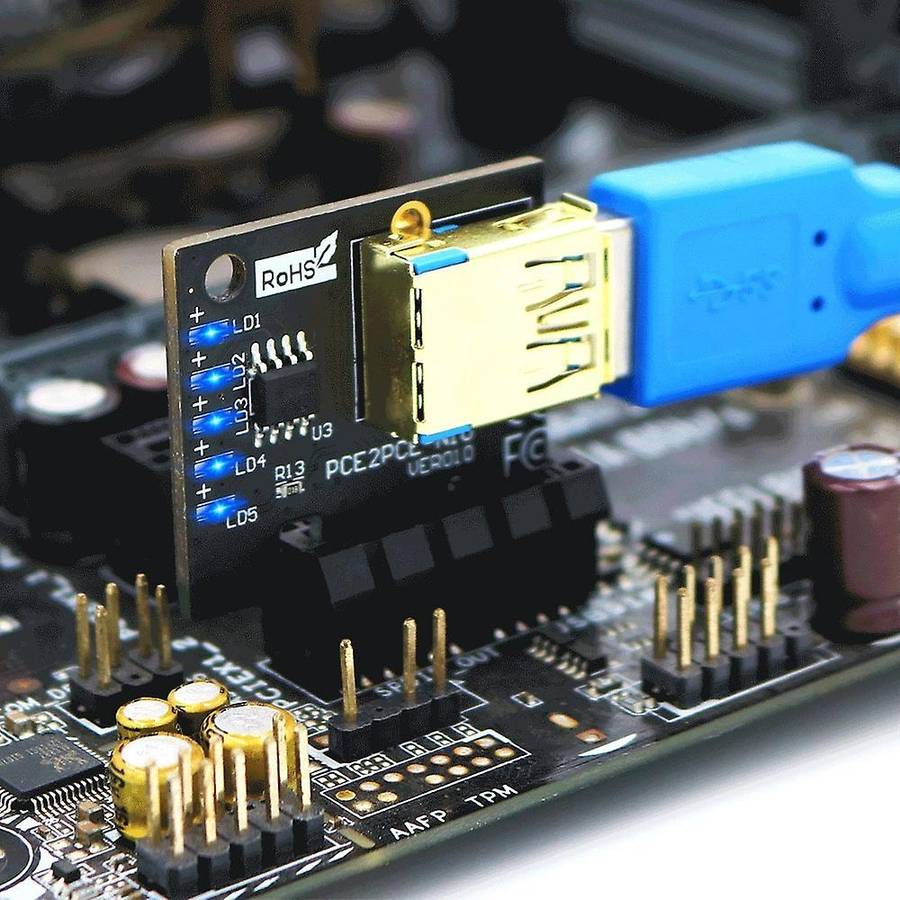 Pci-e 1x to 16x Usb3.0 60cm Graphics Riser Card for Btc Miner(5 Pcs)