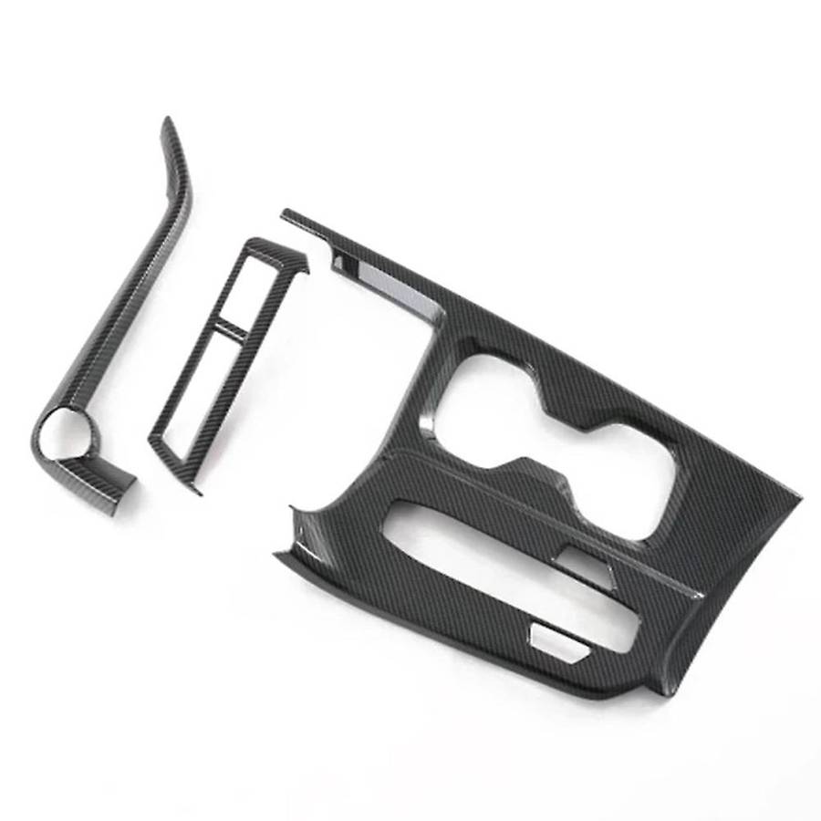Car Carbon Fiber Center Console Gear Shift Panel Frame Cover Trim Car