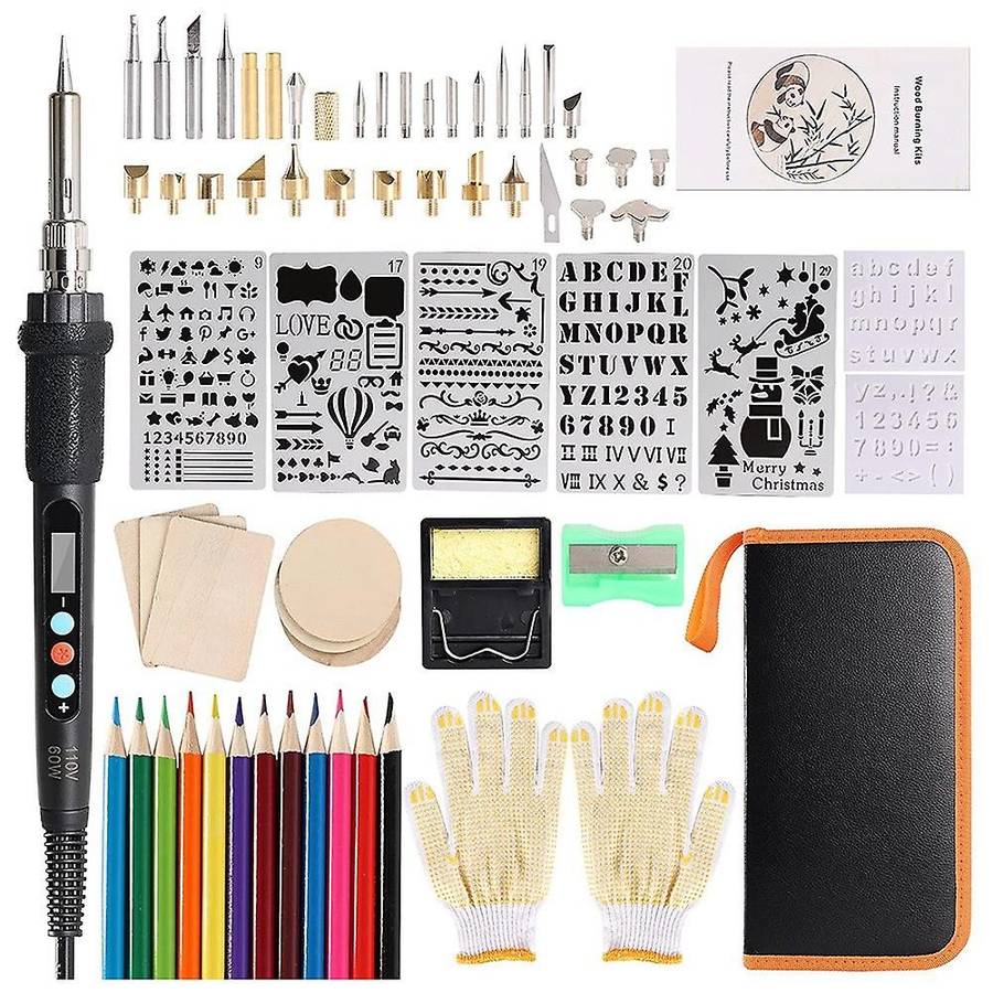 Wood Burner Kit with Lcd Display for Carving Soldering,us Plug