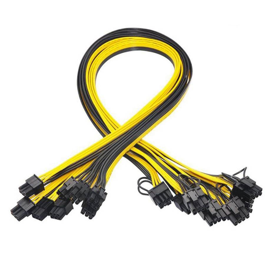 8pcs 8 Pin Pci-e to 2 Pci-e 8 (6+2) Pin Power Cable, Gpu Power Cable