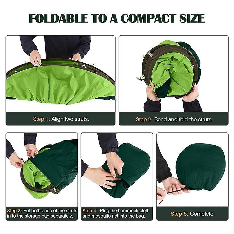 Portable Automatic Camping Hammock with Mosquito Net,camouflage