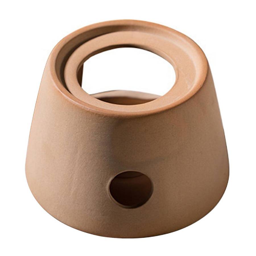 Candle Stand Tea Warmer Coarse Ceramic Cup for Home Heating Tea Etc