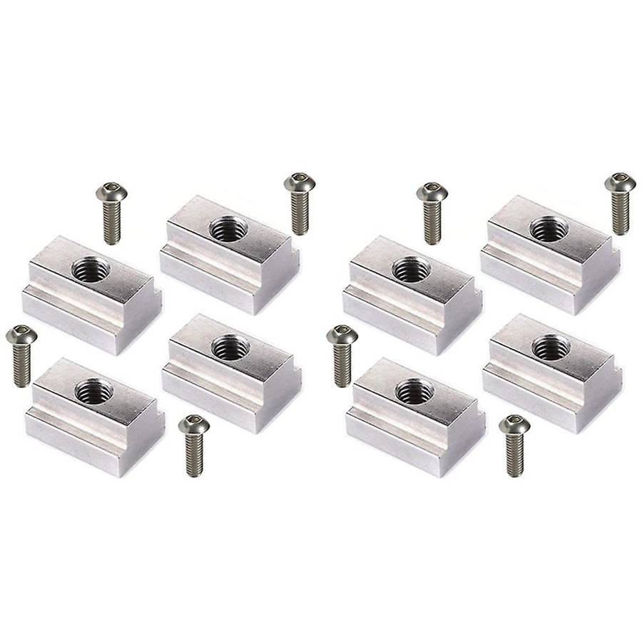 T Slot Nuts with Screw 3/8 Inch -16 Bed Rack Rail Accessories 8 Pack