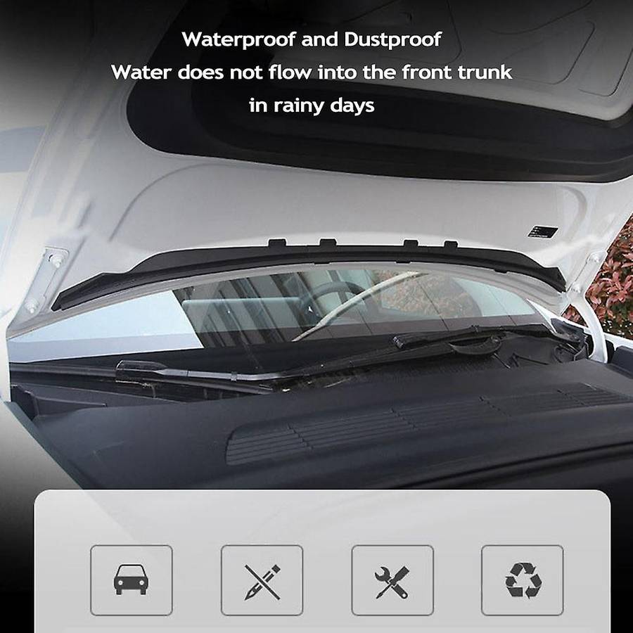 Car Front Chassis Cover Water Strip for Tesla Model Y 2021-2022
