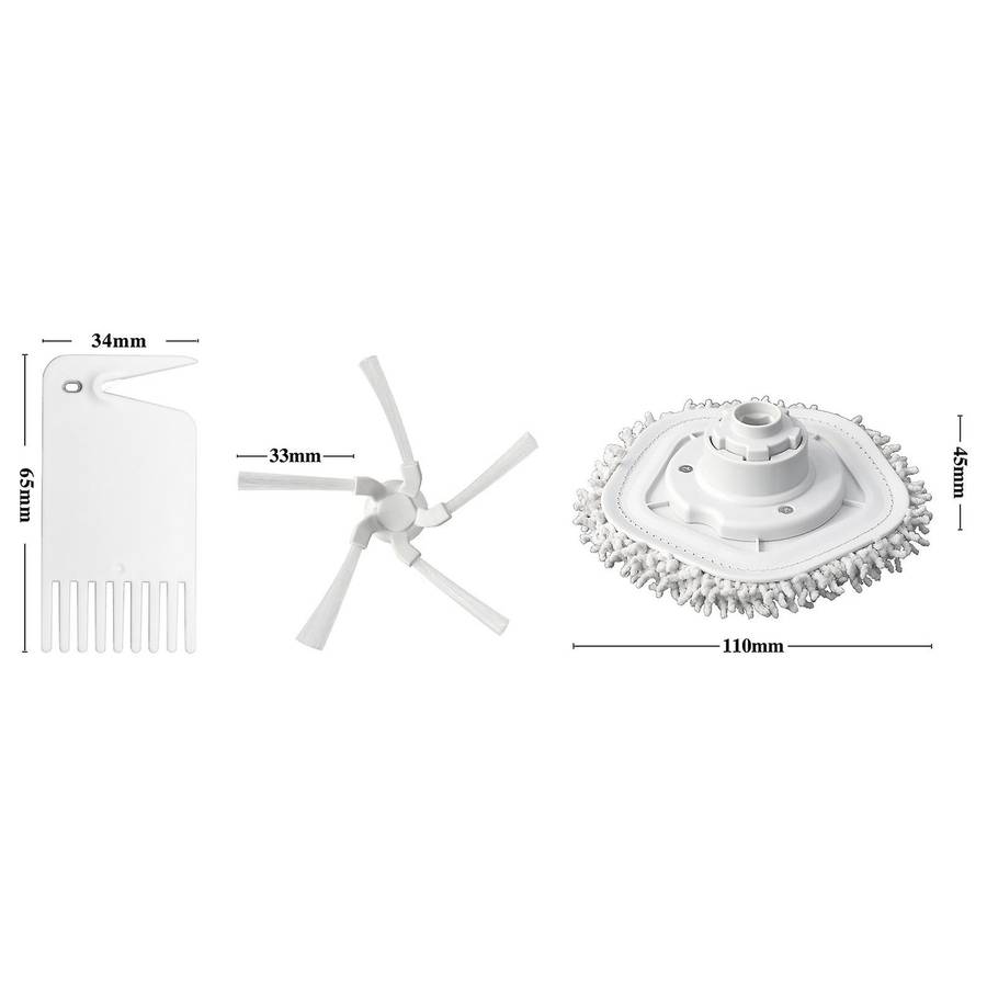 For Xiaomi Dreame W10 W10 Pro Vacuum Cleaner Mop Cloth Side Brush