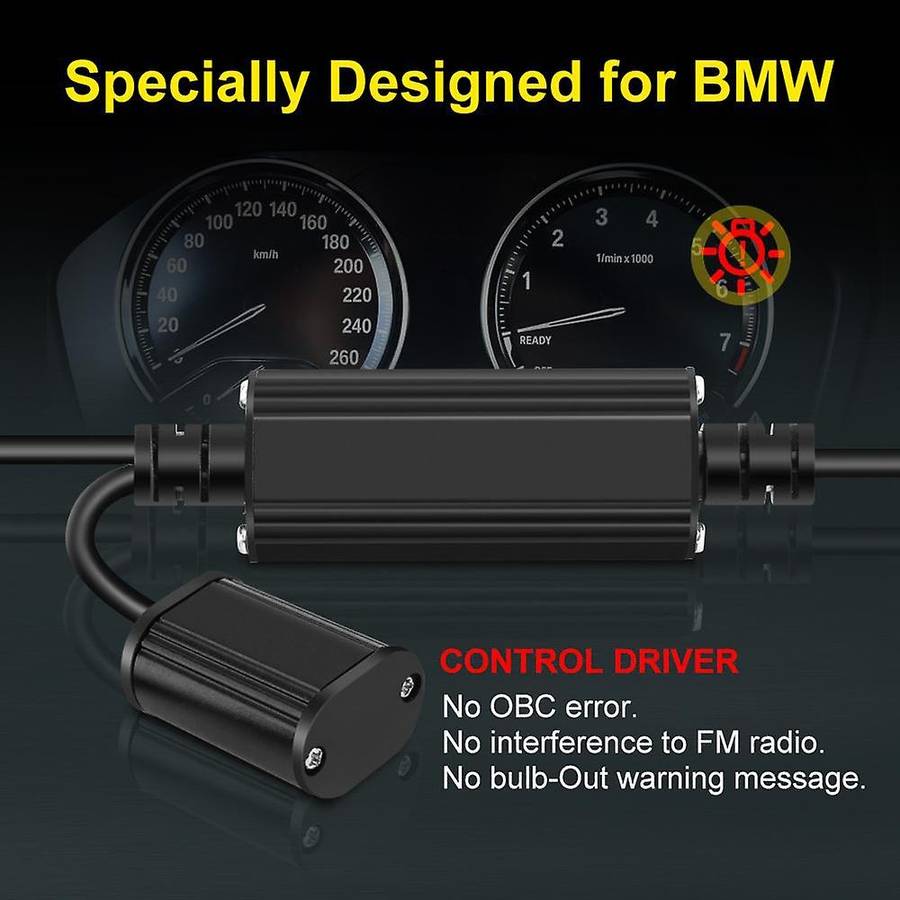 H8 Headlight Bulb, 6000k Led Angel Eyes Lights Canbus For-bmw E60 E61