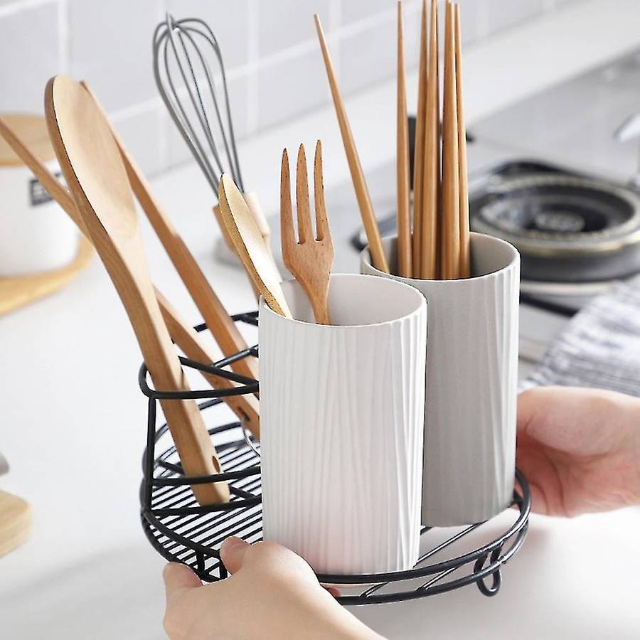 Nordic Minimalist Ins Kitchen Household Ceramic Chopstick Basket C