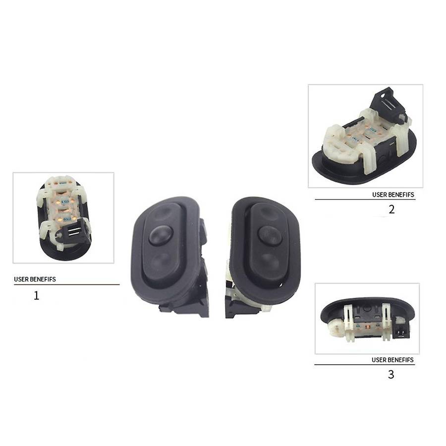 1 Pair Car Steering Wheel Radio Control Switch for Dodge Jeep