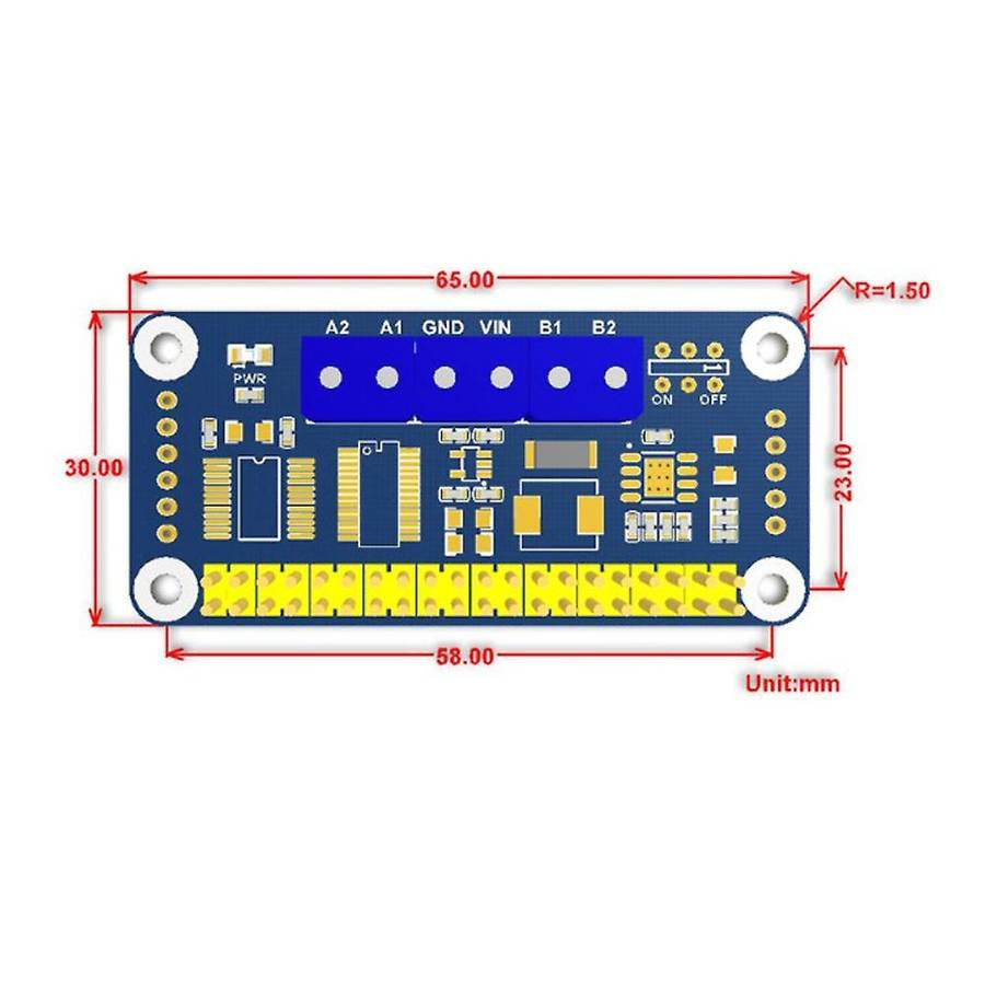 For Raspberry Pi 4 Model B Motor Driver Hat Board