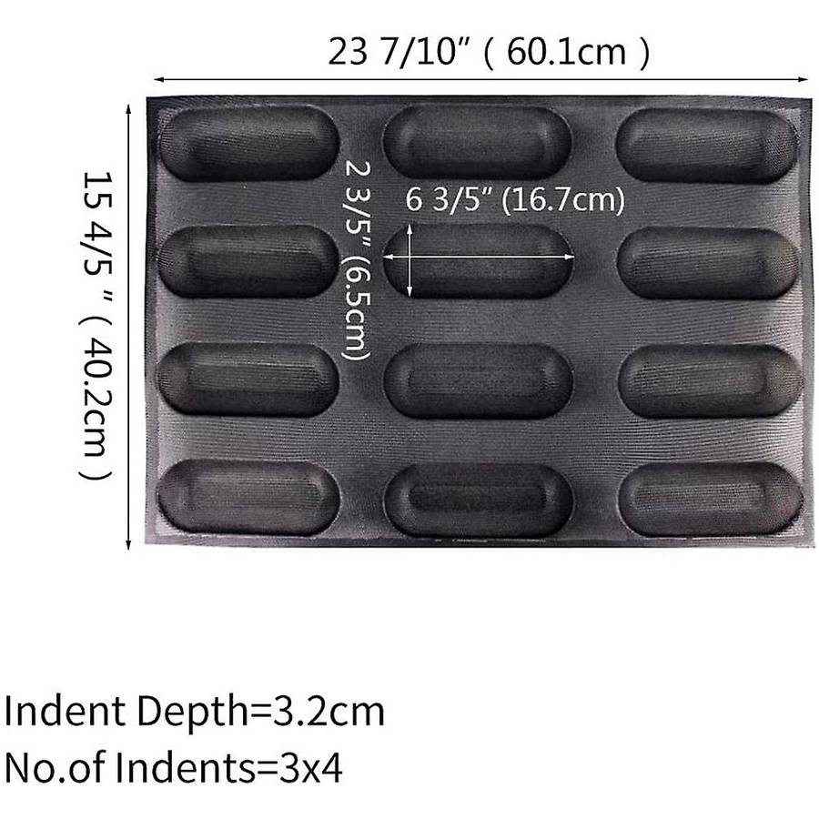 Pan Silicone Bread Baking Mold 12 Loaf for Making Bread