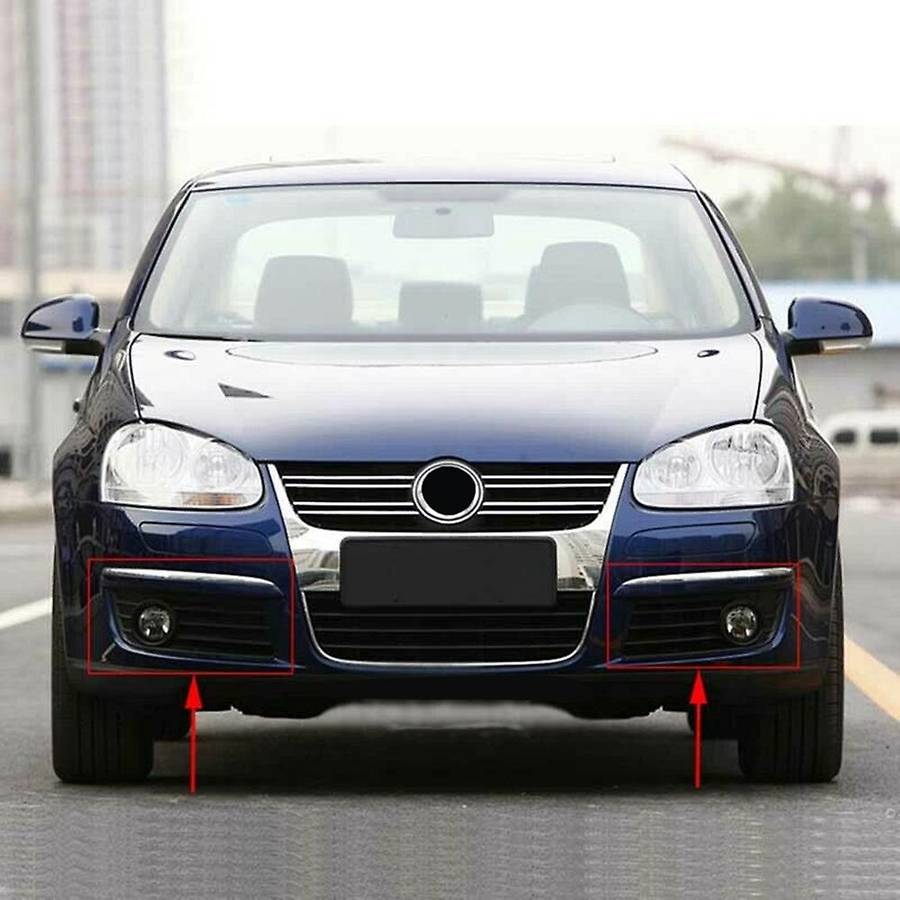 Front Grills Bumper Fog Lights Cover Lamp Frame Trim for Jetta Mk5
