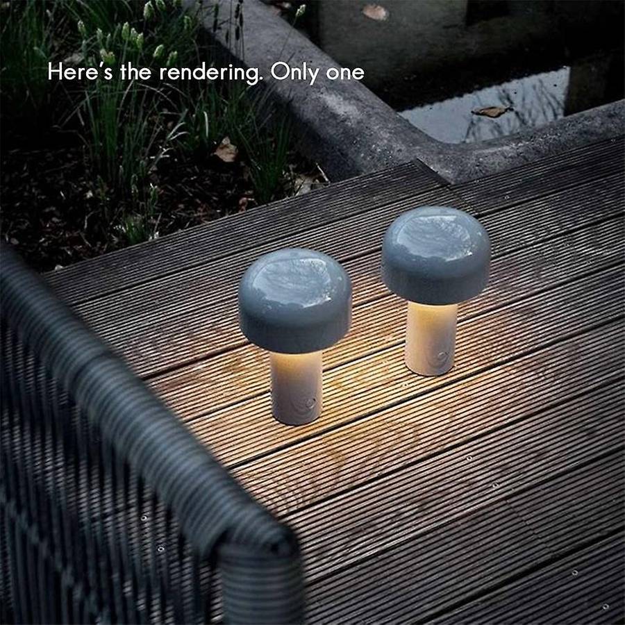 Mushroom Table Lamp Portable Usb Charging Touch Table Lamp,black