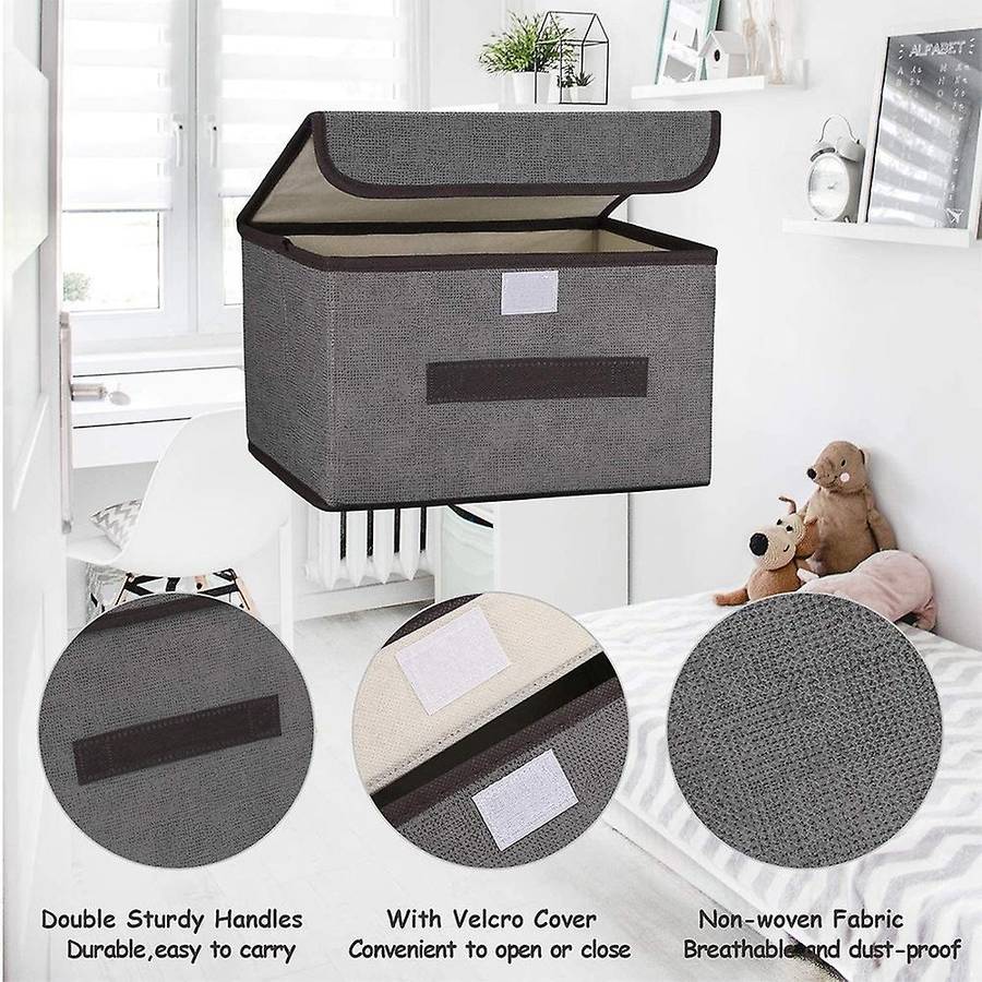 Fabric Collapsible Storage Bin Basket,for Wardrobe/closet/shelves