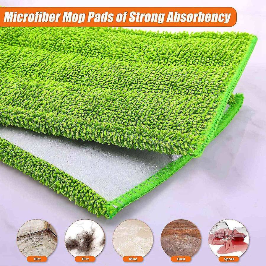 12 Pack Microfiber Mop Pads for Swiffer Wetjet Refills Cleaning