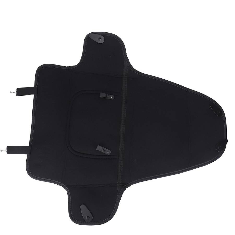 For Tesla Model 3 Seat Back Mat Anti-kick Pad Leather Rear Seat Black