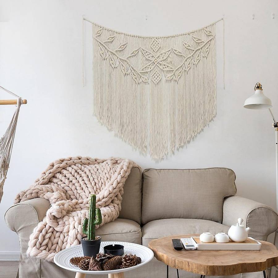Handmade Woven Tapestry Boho Wedding Backdrop Wall Hanging Decor