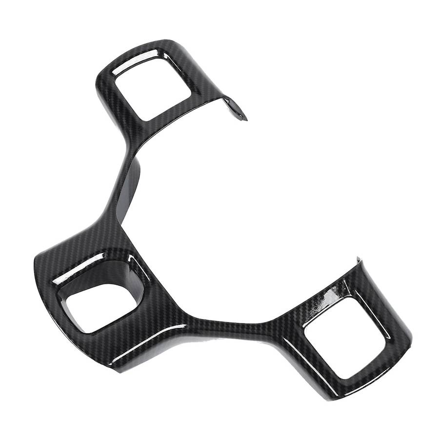 Carbon Fiber Style Steering Wheel Cover Trim Interior Decoration