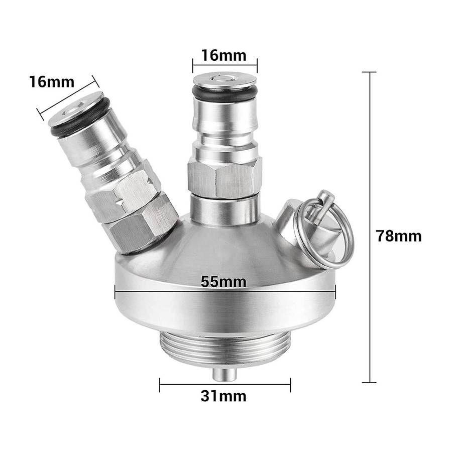 Mini Keg Dispenser,stainless Steel Double Ball Lock Mini Keg Spear
